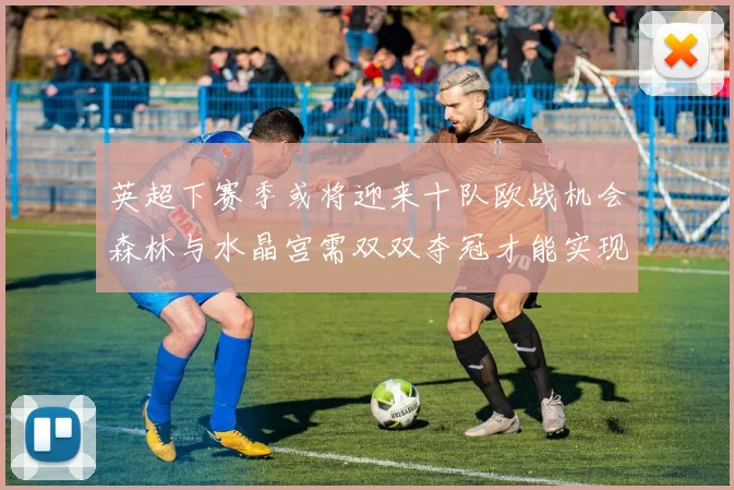 英超下赛季或将迎来十队欧战机会森林与水晶宫需双双夺冠才能实现